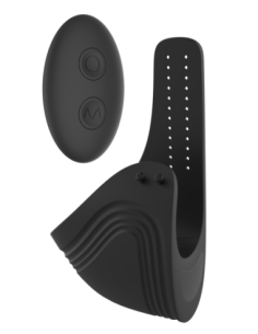 RAMROD COCKRING VIBRADOR AJUSTABLE CON MANDO NEGRO