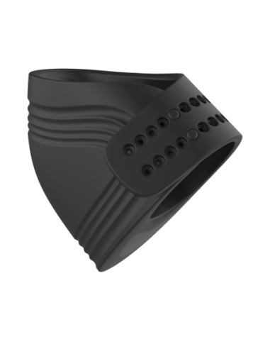 RAMROD COCKRING VIBRADOR AJUSTABLE CON MANDO NEGRO