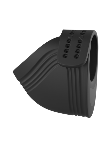 RAMROD COCKRING VIBRADOR AJUSTABLE CON MANDO NEGRO