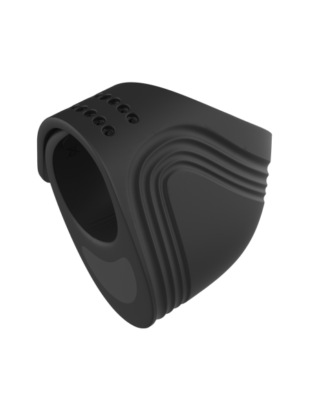 RAMROD COCKRING VIBRADOR AJUSTABLE CON MANDO NEGRO