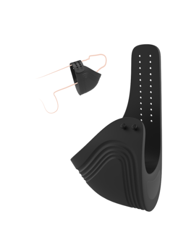 RAMROD COCKRING VIBRADOR AJUSTABLE CON MANDO NEGRO