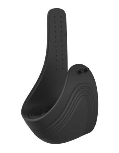 RAMROD COCKRING VIBRADOR AJUSTABLE CON MANDO NEGRO