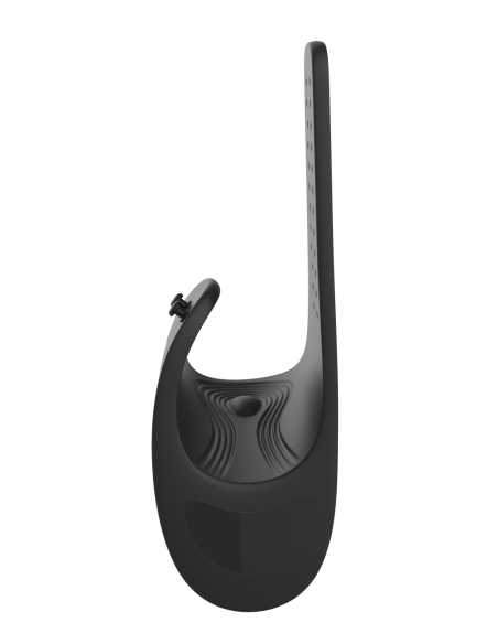 RAMROD COCKRING VIBRADOR AJUSTABLE CON MANDO NEGRO