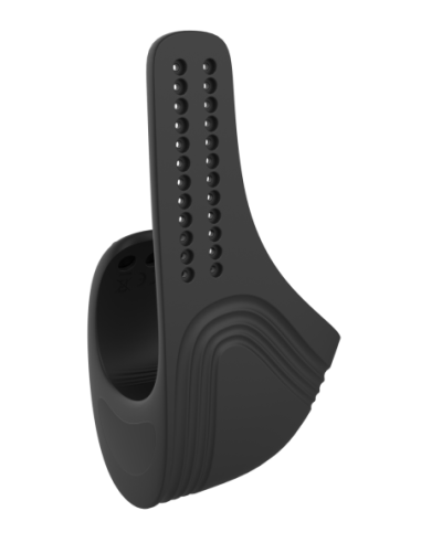 RAMROD COCKRING VIBRADOR AJUSTABLE CON MANDO NEGRO