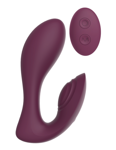 VIBRADOR ESSENTIALS ULTRA DUAL MORADO