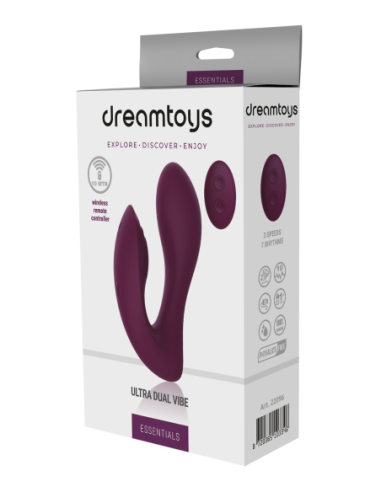 VIBRADOR ESSENTIALS ULTRA DUAL MORADO
