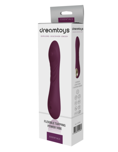 VIBRADOR ESSENTIALS FLEXIBLE TAPPING POWER MORADO