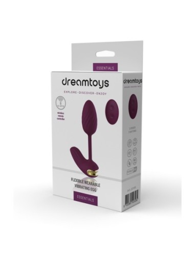 HUEVO VIBRADOR ESSENTIALS WEARABLE FLEXIBLE MORADO