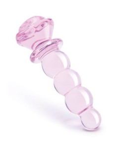 TAPÓN CON CUENTAS DE CRISTAL ESMALTE ROSA 2