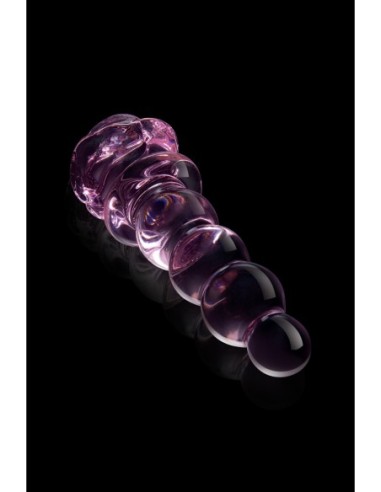 TAPÓN CON CUENTAS DE CRISTAL ESMALTE ROSA