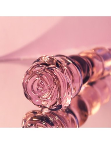 TAPÓN CON CUENTAS DE CRISTAL ESMALTE ROSA