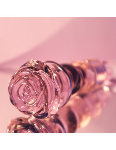 TAPON CON CUENTAS DE CRISTAL ESMALTE ROSA