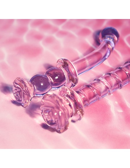 CONSOLADOR G-SPOT GLASEADO VIDRIO ROSEBUD