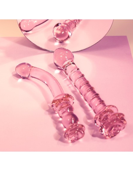 CONSOLADOR G-SPOT GLASEADO VIDRIO ROSEBUD