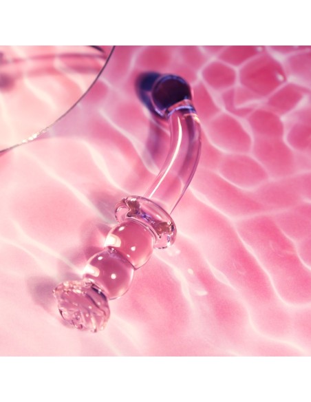 CONSOLADOR G-SPOT GLASEADO VIDRIO ROSEBUD