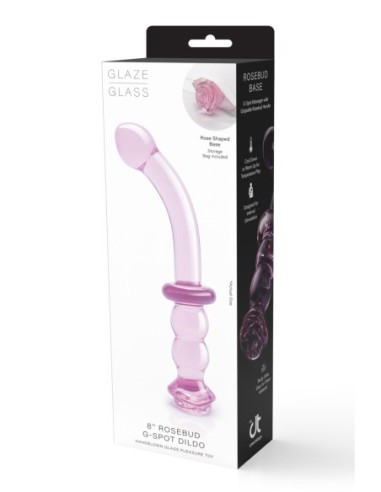 CONSOLADOR G-SPOT GLASEADO VIDRIO ROSEBUD