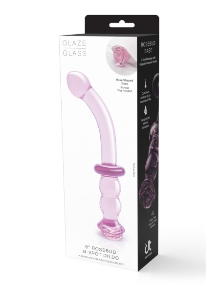 CONSOLADOR G-SPOT GLASEADO VIDRIO ROSEBUD