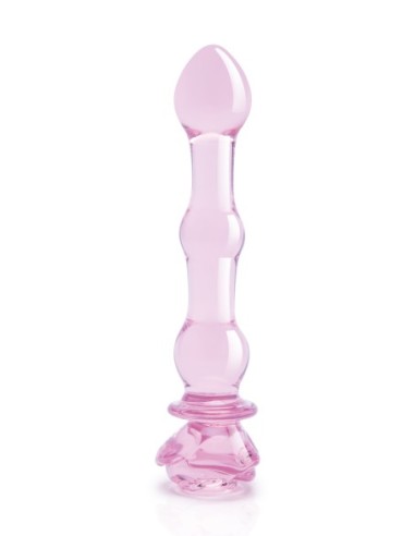 DILDO CON CUENTAS DE VIDRIO GLAZE ROSEBUD