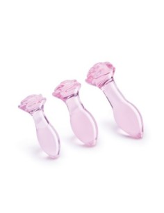 SET DE ENTRENAMIENTO ANAL GLAZE GLASS ROSEBUD 2