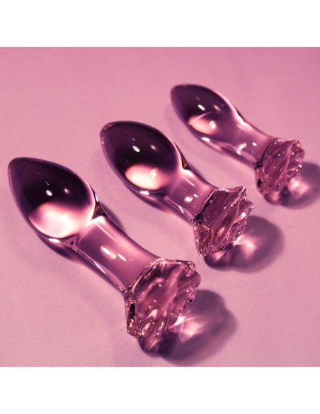 SET DE ENTRENAMIENTO ANAL GLAZE GLASS ROSEBUD