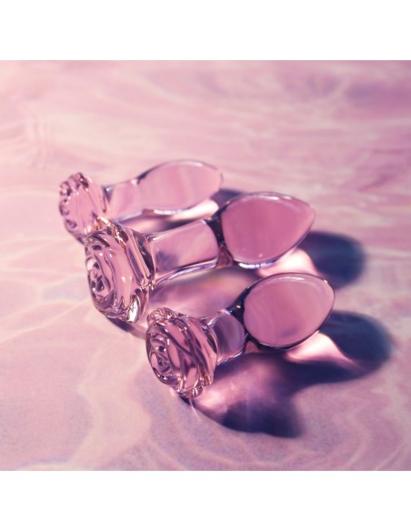 SET DE ENTRENAMIENTO ANAL GLAZE GLASS ROSEBUD