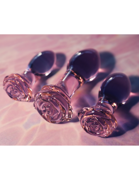 SET DE ENTRENAMIENTO ANAL GLAZE GLASS ROSEBUD