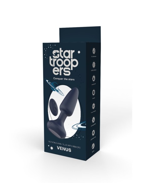 STAR TROOPERS VENUS PLUG ANAL GIRATORIO CON MANDO