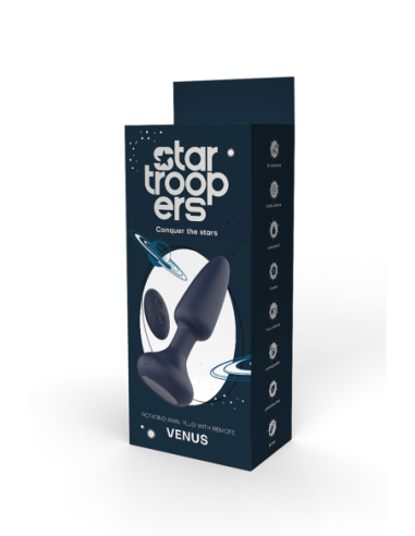 STAR TROOPERS VENUS PLUG ANAL GIRATORIO CON MANDO