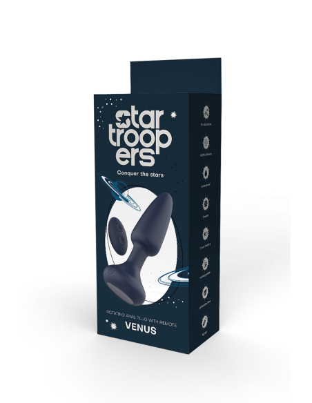 STAR TROOPERS VENUS PLUG ANAL GIRATORIO CON MANDO