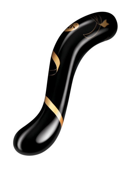 BESOS SECRETOS CONSOLADOR DE DOBLE TERMINACIÓN SOPLADO A MANO DE 7 PULGADAS