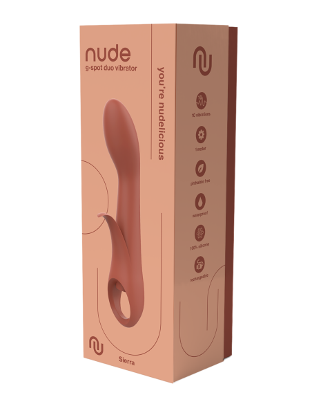 VIBRADOR DUO PUNTO G SIERRA NUDE