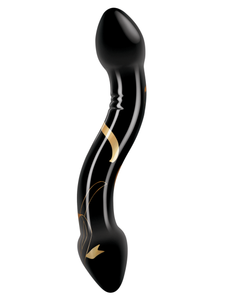 BESOS SECRETOS CONSOLADOR DE DOBLE TERMINACIÓN SOPLADO A MANO DE 7,5 PULGADAS