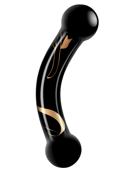 BESOS SECRETOS CONSOLADOR DE DOBLE TERMINACIÓN SOPLADO A MANO DE 5.5 PULGADAS