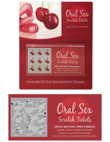 BOLETOS PARA RASCAR SEXO ORAL
