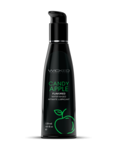 LUBRICANTE WICKED AQUA CANDY SABOR MANZANA 120ML