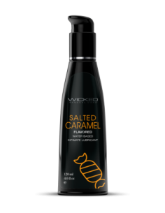 WICKED AQUA LUBRICANTE SABOR CARAMELO SALADO 120ML