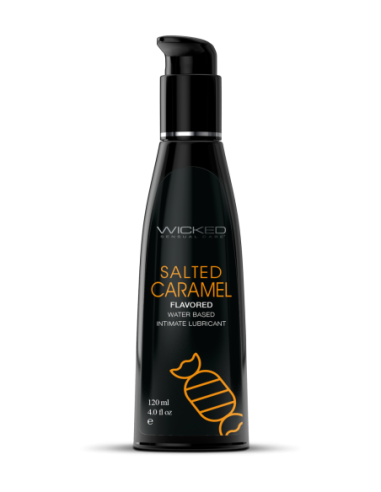 WICKED AQUA LUBRICANTE SABOR CARAMELO SALADO 120ML