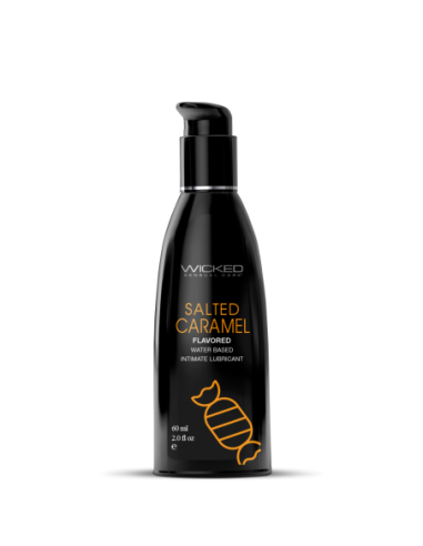 WICKED AQUA LUBRICANTE SABOR CARAMELO SALADO 60ML