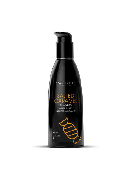 WICKED AQUA LUBRICANTE SABOR CARAMELO SALADO 60ML