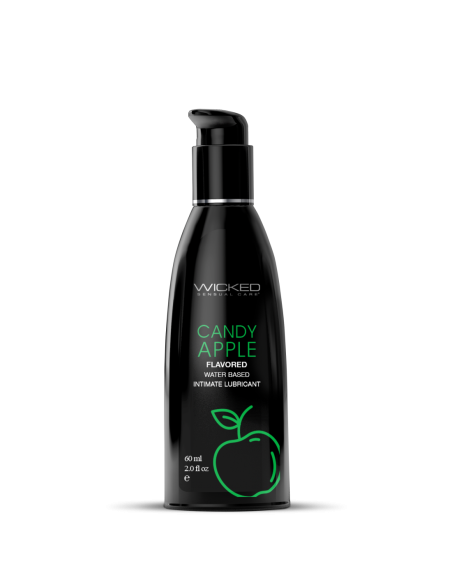 LUBRICANTE SABOR MANZANA WICKED AQUA CANDY 60ML