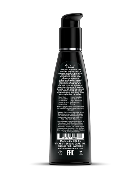 LUBRICANTE WICKED AQUA CALOR 120ML