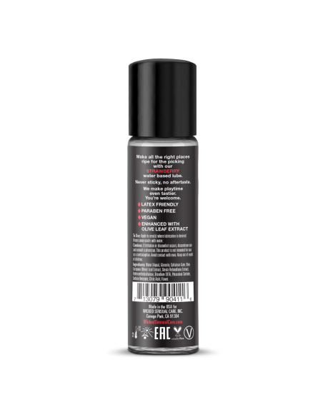 WICKED AQUA LUBRICANTE SABOR FRESA 30ML