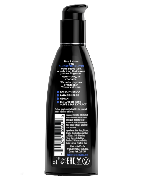 LUBRICANTE WICKED AQUA ARÁNDANOS MUFFIN 60ML