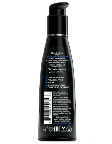 LUBRICANTE WICKED AQUA MUFFIN ARÁNDANOS 120ML