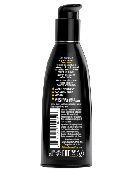LUBRICANTE WICKED AQUA MANGO 60ML
