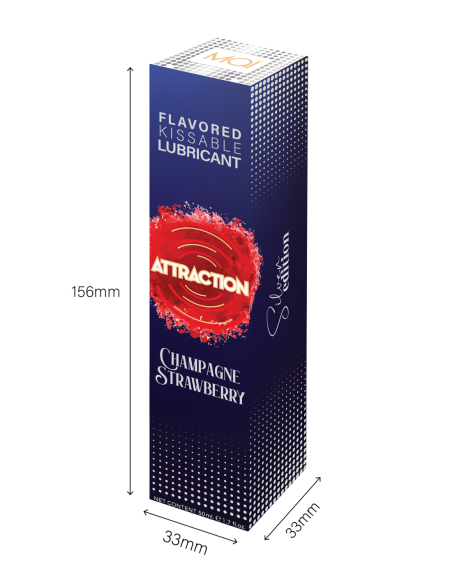 MAI ATTRACTION LUBRICANTE BESABLE SABOR CHAMPÁN FRESA 50ML