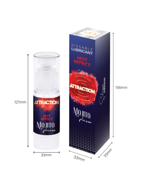  MAI ATTRACTION LUBRICANTE BESABLE EFECTO CALIENTE SABOR MOJITO 50ML