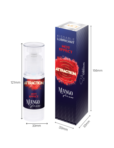 MAI ATTRACTION LUBRICANTE BESABLE EFECTO CALIENTE SABOR MANGO 50ML