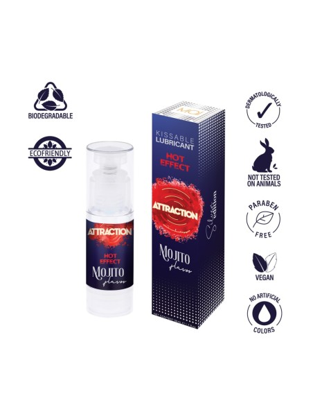 MAI ATTRACTION HOT KISS ACEITE DE MASAJE SABOR MOJITO 50ML