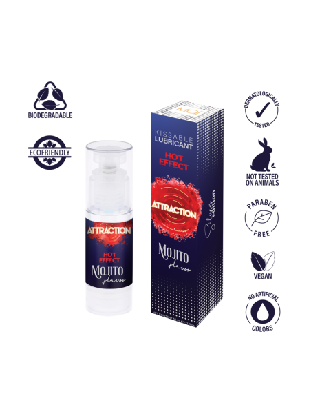 MAI ATTRACTION HOT KISS ACEITE DE MASAJE SABOR MOJITO 50ML